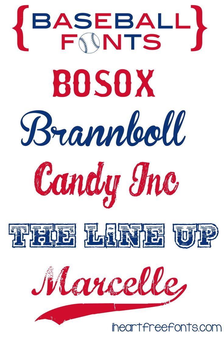 Free baseball fonts downloads